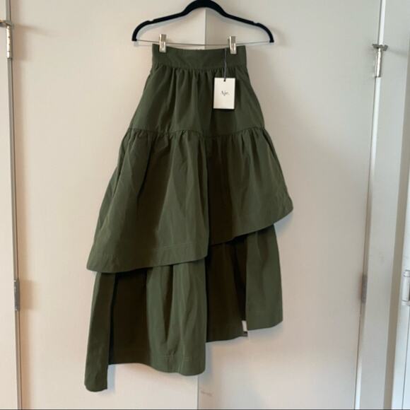 Aje Interlace Midi Ruffle Asymmetrical Skirt - Picture 8 of 12